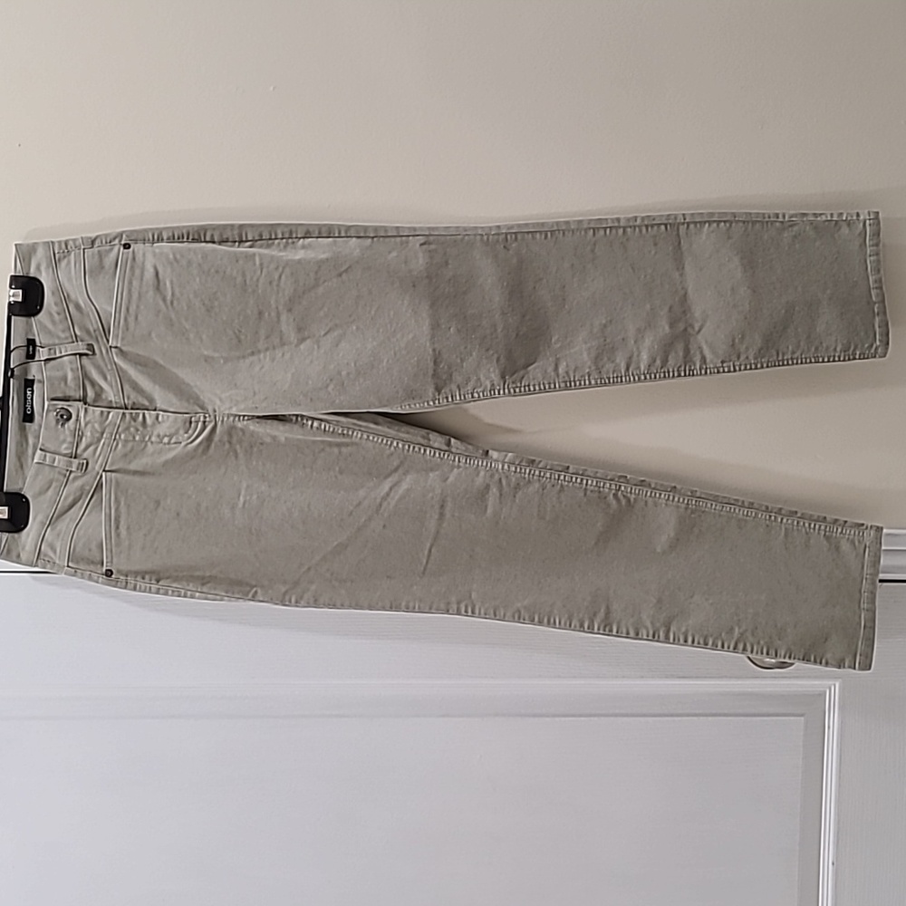 💚 NEW Olsen Women's Straight Mid-waist Pants Green Size XS.